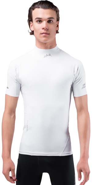 Zhik Hombres Camiseta De Manga Corta Eco Spandex UPF50+ DTP-0067-M-WHT - White